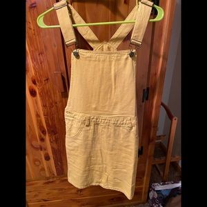 Yellow Overall Dress Size Medium
